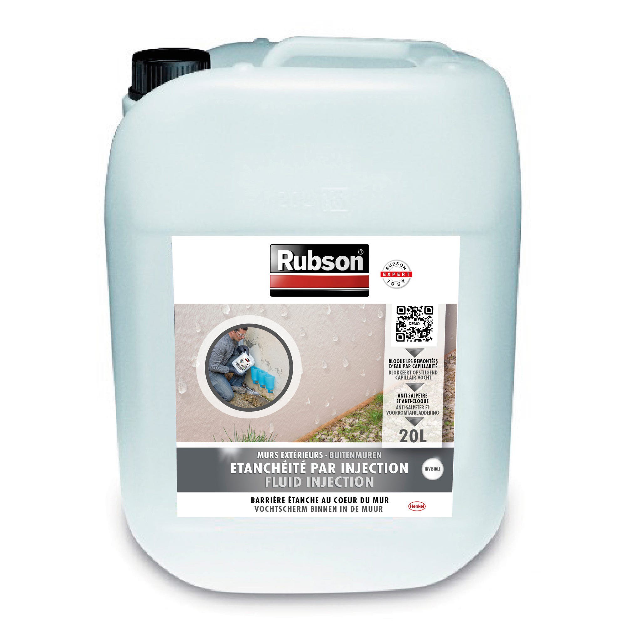 Revêtement d'étanchéité Rubson Anti-infiltrations par injection